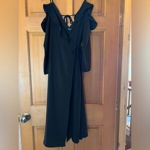 Top Shop Black Wrap Dress